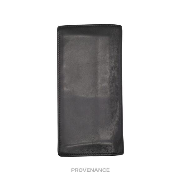 🔴 Gucci Long Wallet - Black Floral Leather - Picture 3 of 9